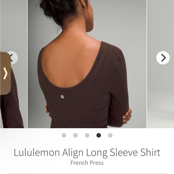 Lululemon align long sleeve NWT French Press - Picture 4 of 9
